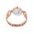 howdy Crystal Studded Analog White Dial Copper Color Watch- for - Women's  Girl's ss366