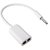 3.5mm Jack Cable For All Android/Smart And Iphone Headphone Splitter(White)