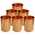 Artandcraftvilla Set of 6 Copper Water Glass 300 ML for Drink Water Gift Item