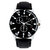 Golden Bell Men'S Black Round Genuine Leather Strap Wrist Watch (374Gb)