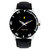Golden Bell Men\'S Black Round Genuine Leather Strap Wrist Watch (427Gb)