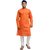 Anvi Group co. Men's Orange Regular Fit Kurta Pyjama Set