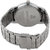 Golden Bell Men'S Silver  Black Round Metal Strap Wrist Watch (387Gb)