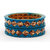 Kapable Blue Light Brown Multi coloured  Fashionable bangle for Women and Girls