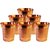 Mahavira Set of 6 Copper Water Glass 200 ML for Drink Water Gift Item