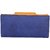 ZOSTER WOMEN'S , GIRL'S BLUE  YELLOW ARTIFICIAL LEATHER WALLET (9 CARDS SLOTS)