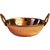 Artandcraftvilla Handmade Stainless Steel Copper Dish Serving Indian Food Daal Curry Karahi Kadai Bowl Capacity 350 ML