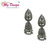 My Design Silver Plated Antique Jhumki Earrings For Women And Girls