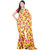 Trendz Apparels Yellow Crepe Printed Saree With Blouse