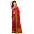 Trendz Apparels Red Georgette Printed Saree With Blouse
