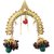 Biyu Traditional Style Cubic Zirconia Ruby Emerald Pearl Bun Pin Hair Accessory