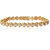 Mahi Gold Plated Crystal Tiny Hearts Single Strand Bracelet For Women Br110 