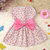 Magideal Pet Dog Dress Skirt Cat Bow Princess Clothes Apparel Female Costume Pink M