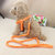 Magideal Adjustable Pet Dog Belt Nylon Lead Leash Collar Harness Safety Strap Orange