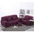 Magideal Spandex Stretch Lounge Sofa Couch Seat Cover Slipcover Case Home Decor Red#1