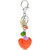 Magideal Orange Love Heart Charm Pendant Purse Bag Key Ring Chain Best Gifts Souvenir