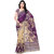 Melluha Purple Georgette Printed Saree With Blouse