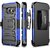 Galaxy S7 Case, Fosmon STURDY Heavy Duty Rugged Stand Case with Belt Clip Holster Shell Cover for Samsung Galaxy S7 (Dark Blue)