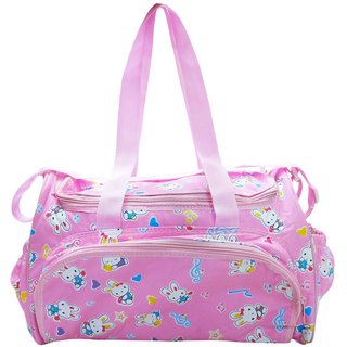 Buy Wonderkids Pink Bunny Print Baby Diaper Bag Online @ ₹499 from ShopClues