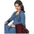 Shree Ganesh Pranjul Women's Cotton Printed Blue Unstitched Churidar Suit Dress Material