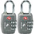 Texas USA - TSA Lock - Pack of 2 Dark Grey Locks - Mandatory for US Customs ( ONLY ORIGINAL BRANDED LOCK ONLINE ! )