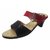 SAMMY Womens Black And Red Casual Heeled Slip On