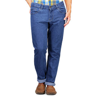 Buy Masterly Weft Blue Regular Fit Jeans for Men Online @ ₹455 from ...