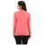 Timbre Women Stylish Long Sleeve Viscose Pink Shrug With Floral Front Inner