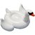 Magideal Cute Swan Kids Adults Inflatable Blowup Beach Pool Swim Ring Party Toy
