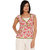 Majori Casual Short Sleeve Paisley, Floral Print Women's Top
