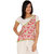 Majori Casual Short Sleeve Paisley, Floral Print Women's Top