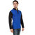 Aurelio Marco Stylish Chinese Color Royal Blue Black Henley Men T Shirt