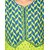 Rangriti Green Printed U-Neck 3/4th Sleeve Cotton Kurta