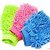 Set On 3 Microfiber Cleaning Gloves Hand Duster For Car S And Bikes