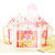 Magideal 3D Pop Up Invitation Greeting Card Wedding Birthday Merry-Go-Round Pink