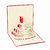 Magideal 3Dpop Up Invitation Greeting Card Valentine Anniversary Birthday Coloredcake
