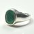 Bold 5.25 Ratti 92.5 Sterling Silver Natural Emerald Gemstone Ring For Men