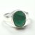 Bold 5.25 Ratti 92.5 Sterling Silver Natural Emerald Gemstone Ring For Men