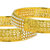 The Jewelbox Filigree American Diamond CZ Gold Plated Bangle Set of 2 (Pair) for Women