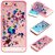Yoption Liquid Case for iPhone 6 6s 4.7,Starry Sky Transparent Plastic 3D Glitter Creative Design Flowing Floating Glitter Sparkle Universe of Stars Hard Case Cover for iPhone 6 6s 4.7(Pink)