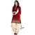 Trendz Apparels Maroon Printed Crepe Salwar Suit Material
