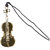 Magideal Gold-Plated Metal Bookmark Musical Instrument Bookmark With Tassel- Violin6#