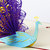 Magideal 3D Pop Up Invitation Greeting Card Valentine Anniversary Birthday Peacock A