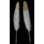Magideal 12Pcs Artificial Goose Feather 10-15Cm Diy Craft Accessories Gold+White