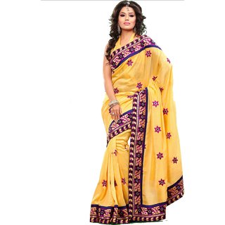 shopclues sarees party wear embroidery