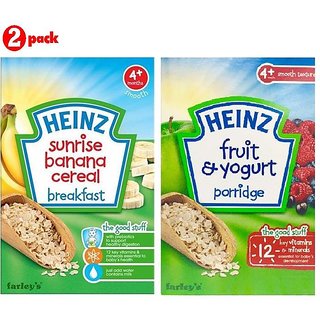 Buy Heinz Cereals Combo Pack of 2 4m Sunrise Banana Porridge