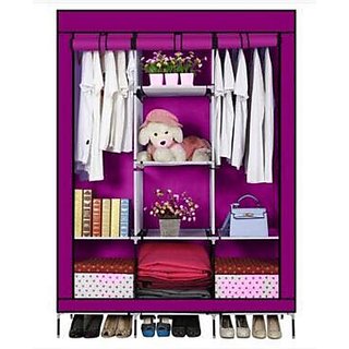 wardrobe non woven rbs folding cloth a3 wardrobes shopclues malaysia