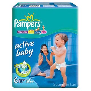 16kg imported diapers pampers active baby