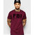 Young Trendz Maroon Round Neck Casual T-shirt for Men