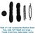 Homeoculture set of 5 different hair accessories Medium donut, braider tool , magic puff small and large and curling ess